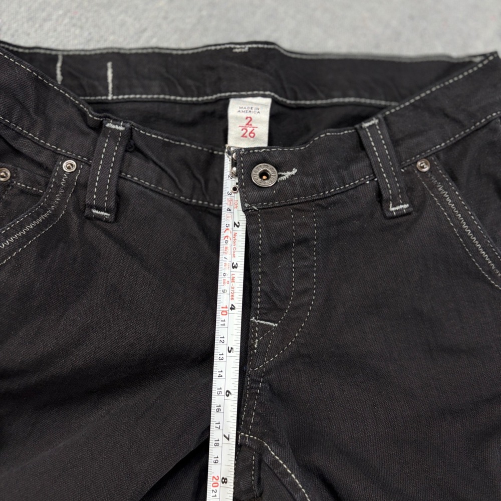 Lucky Brand Lil Maggie Black Jeans Womens 2/26 Y2K Vintage Made in USA - Picture 7 of 11